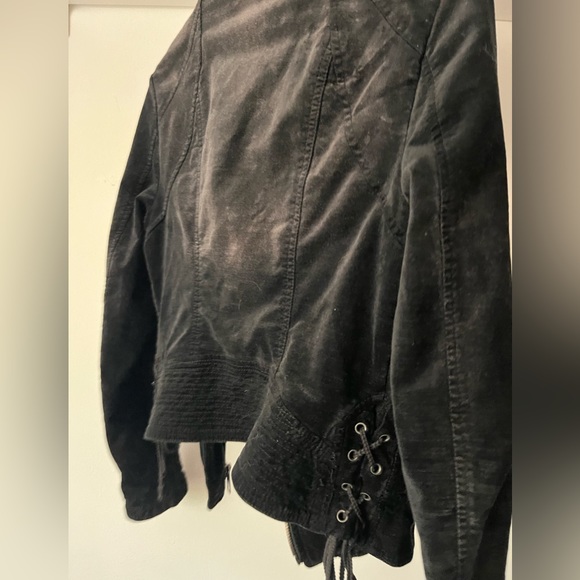 Free People Lacey velvet moto jacket - Picture 2 of 6